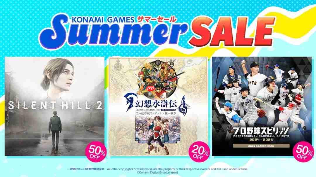 科乐美夏日促销启动 《寂静岭2》等多款名作最大优惠80%