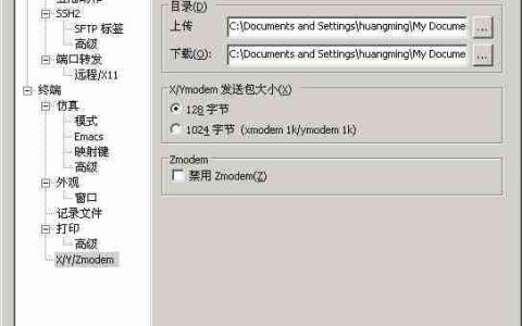 在SecureCRT下使用sz下载和rz上传文件
