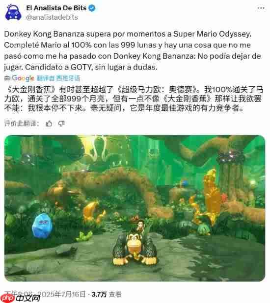 知名博主盛赞《咚奇刚:蕉力全开》:年度最佳的有力竞争者
