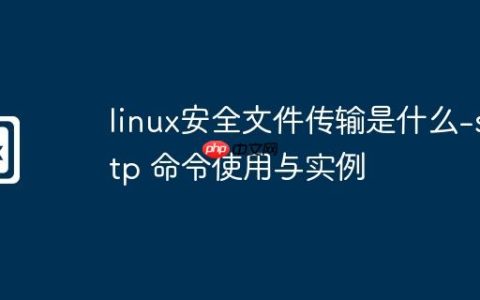 linux安全文件传输是什么-sftp 命令使用与实例