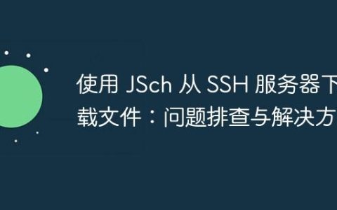使用 JSch 从 SSH 服务器下载文件：问题排查与解决方案