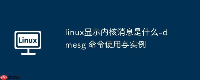 linux显示内核消息是什么-dmesg 命令使用与实例