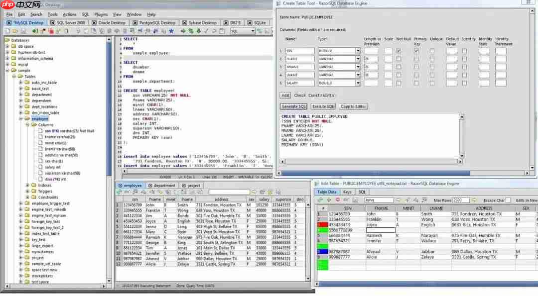 全功能数据库管理工具-RazorSQL 10大版本发布