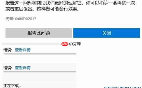 win10下载应用出现0x80D02017错误如何解决