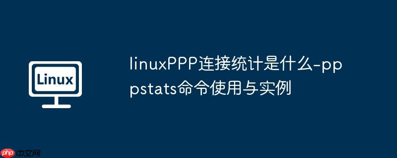 linuxppp连接统计是什么-pppstats命令使用与实例
