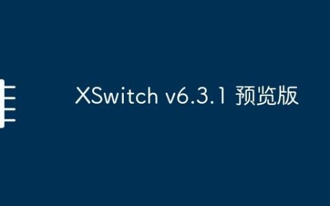 XSwitch v6.3.1 预览版
