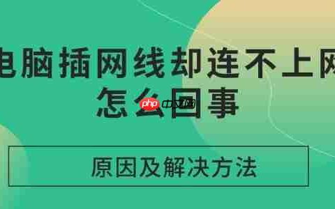 电脑插网线却连不上网怎么回事 原因及解决方法