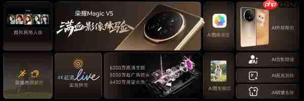 轻薄极限 满血旗舰,地表最强折叠屏荣耀Magic V5正式发布