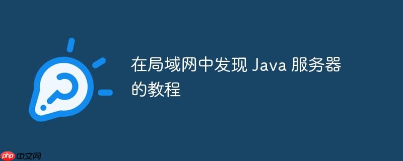 在局域网中发现 java 服务器的教程