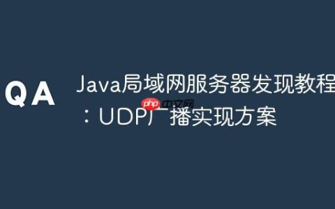 Java局域网服务器发现教程：UDP广播实现方案
