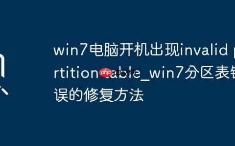 win7电脑开机出现invalid partition table_win7分区表错误的修复方法