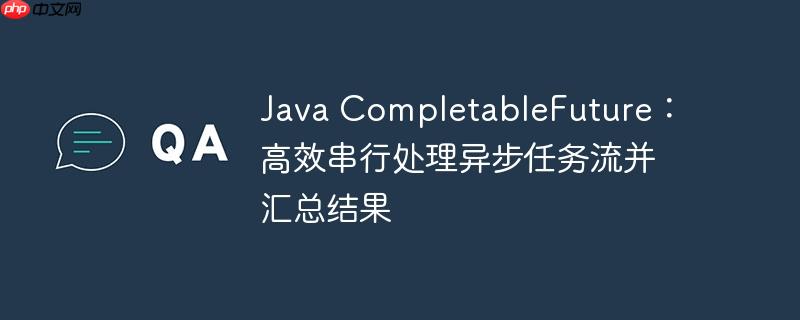 Java CompletableFuture:高效串行处理异步任务流并汇总结果