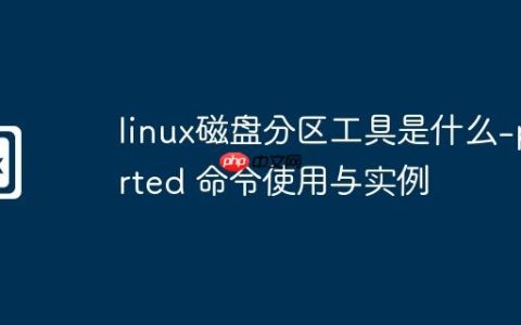 linux磁盘分区工具是什么-parted 命令使用与实例