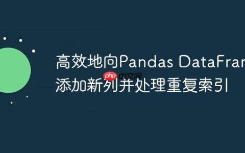 高效地向Pandas DataFrame添加新列并处理重复索引