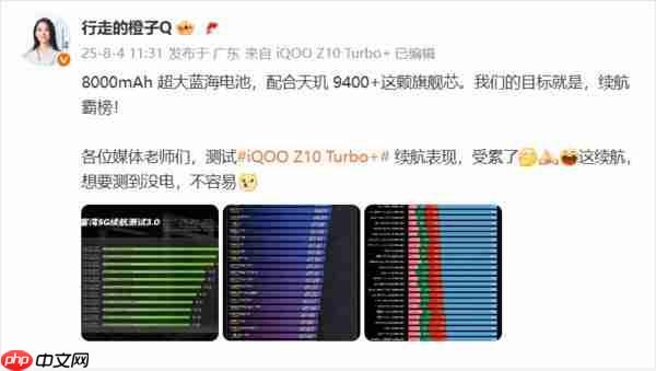 iQOO Z10 Turbo+ 续航登顶各大榜单 8000mAh 电池绝了