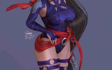 《最终幻想7》蒂法新3D美图 穿其他女角服装不违和