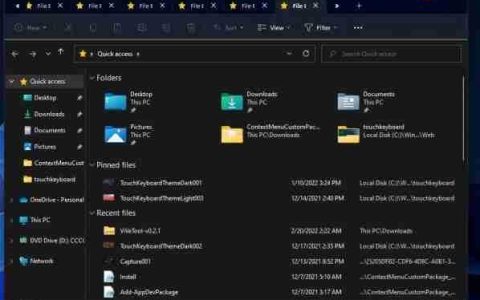 Windows11 22H2系统文件资源管理器支持多标签
