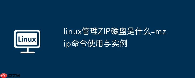 linux管理zip磁盘是什么-mzip命令使用与实例