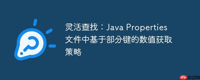 灵活查找:java properties 文件中基于部分键的数值获取策略