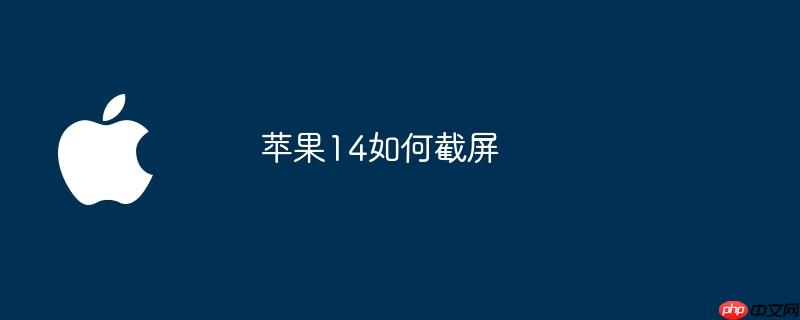 苹果14如何截屏