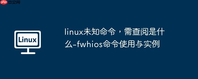 linux未知命令,需查阅是什么-fwhios命令使用与实例