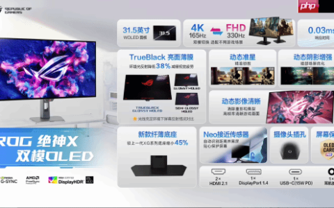 华硕ROG绝神X上市：高分高刷双模OLED游戏显示器