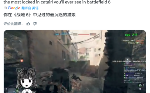 枪神猫娘？《战地6》外网主播因作弊指控被短期封禁