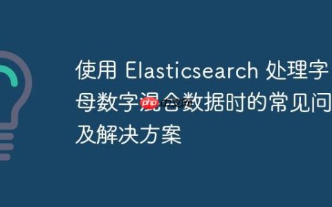 使用 Elasticsearch 处理字母数字混合数据时的常见问题及解决方案