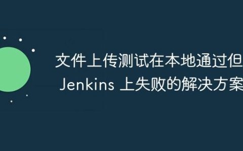 文件上传测试在本地通过但在 Jenkins 上失败的解决方案
