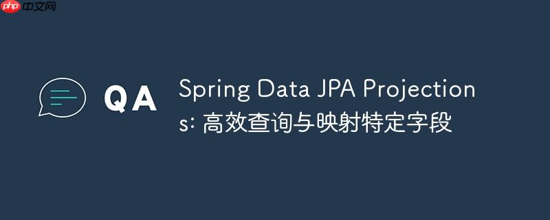 Spring Data JPA Projections: 高效查询与映射特定字段