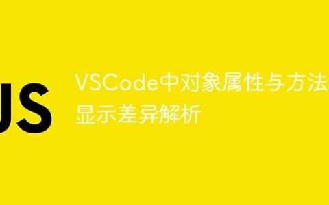 VSCode中对象属性与方法的显示差异解析