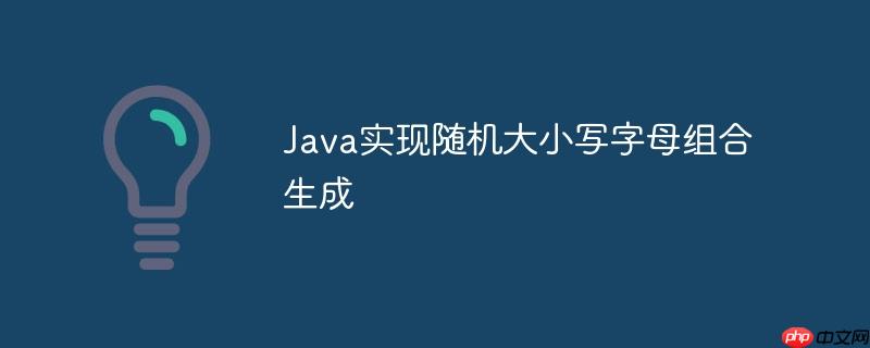 Java实现随机大小写字母组合生成