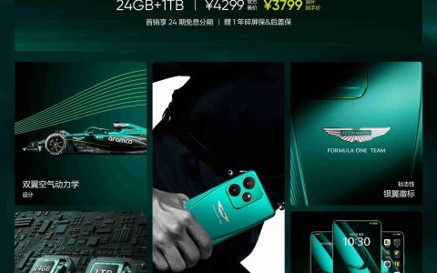 4299元！真我GT7阿斯顿马丁F1限量版今日正式开售