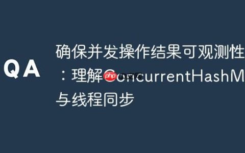 确保并发操作结果可观测性：理解ConcurrentHashMap与线程同步