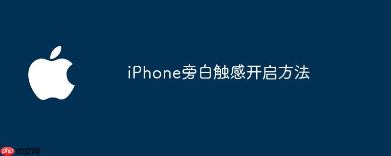 iphone旁白触感开启方法