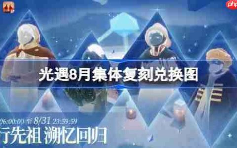 光遇8月集体复刻兑换图-光遇8月复刻先祖兑换表2025