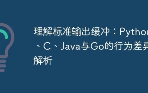 理解标准输出缓冲：Python、C、Java与Go的行为差异解析