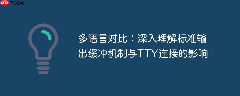 多语言对比:深入理解标准输出缓冲机制与TTY连接的影响