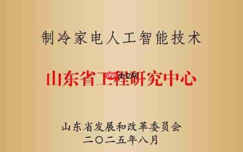 海尔冰箱唯一获批“制冷家电人工智能技术山东省工程研究中心”