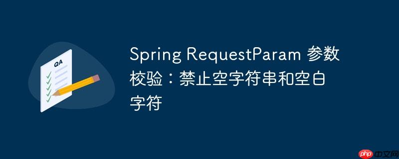 spring requestparam 参数校验:禁止空字符串和空白字符