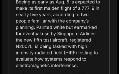 波音在产最大客机：消息称全新 777-9 机型即将进行近五年来首次试飞