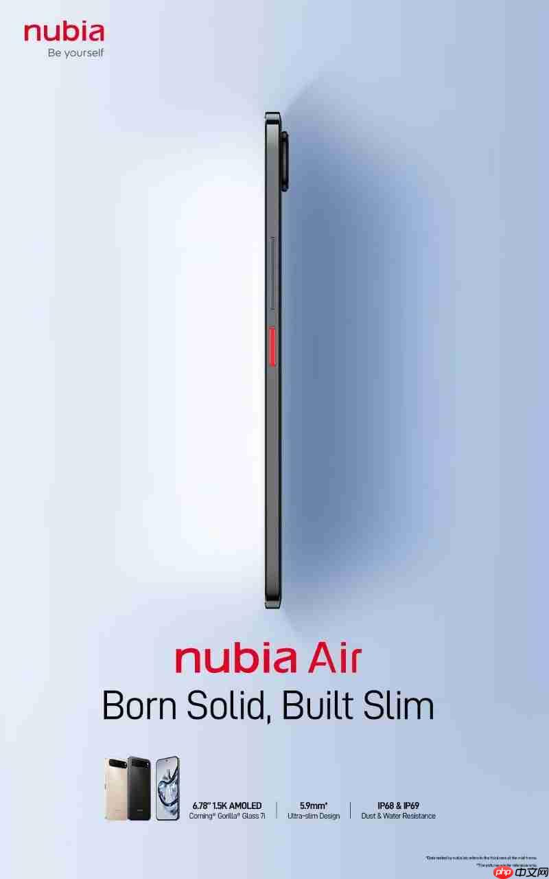 对标苹果iPhone 17 Air!5.9mm极致轻薄安卓新机渲染图曝光