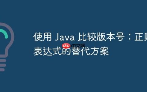 使用 Java 比较版本号：正则表达式的替代方案