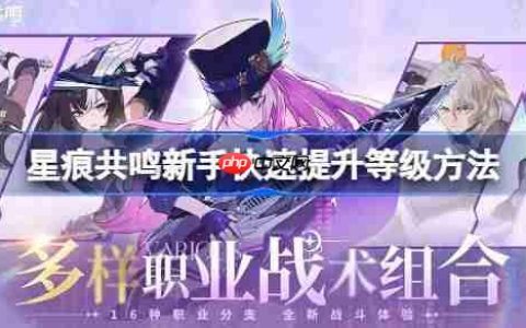 星痕共鸣新手该怎么快速提升等级-星痕共鸣新手快速提升等级方法