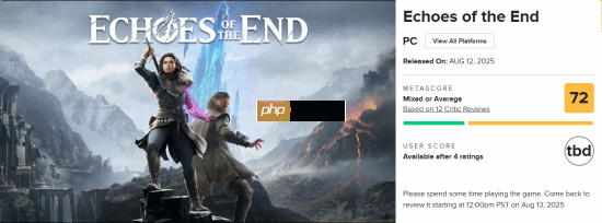缝合《战神》的新游《Echoes of the End》M站均分72!IGN西班牙仅给5分