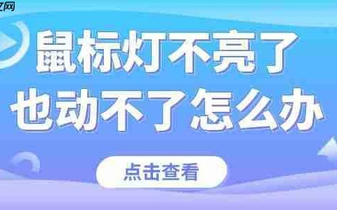 鼠标灯不亮了也动不了怎么办 快速解决鼠标故障