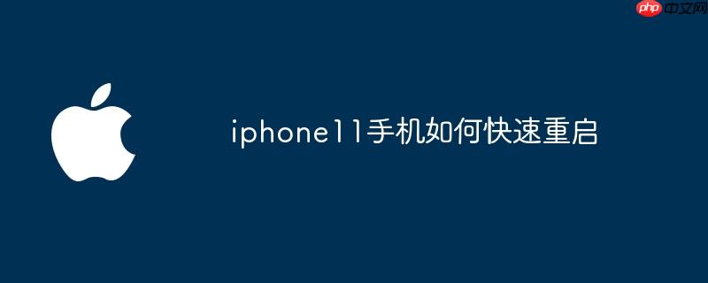 iphone11手机如何快速重启