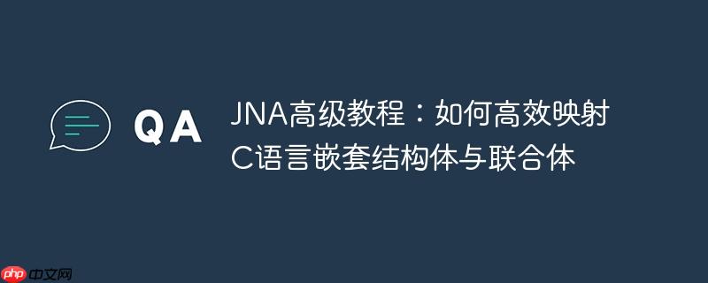 jna高级教程:如何高效映射c语言嵌套结构体与联合体
