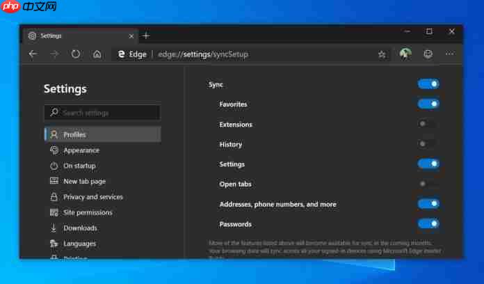 Win10 Chromium版Edge浏览器实现账号无缝衔接使用
