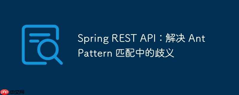 spring rest api:解决 antpattern 匹配中的歧义